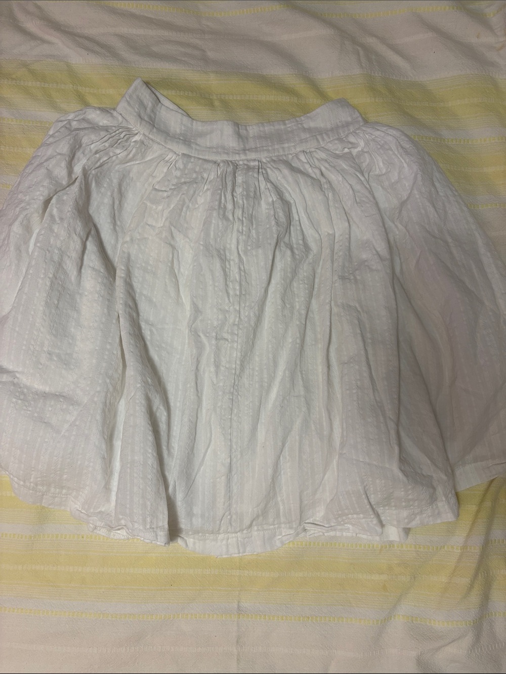 Frances Valentine Skirt Size Small White Lined *flaw